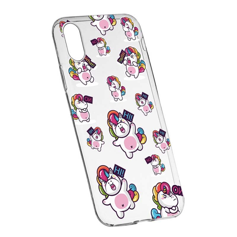 Husa Silicon, Transparent, Slim, Fat Unicorn, Xiaomi Mi 6X / Mi A2