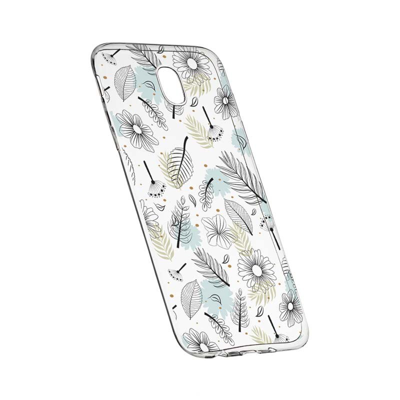 Husa Silicon, Transparent, Slim, Flori, Xiaomi Mi4