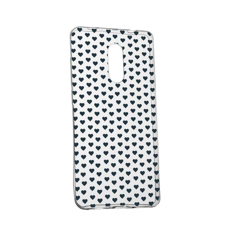 Husa Silicon, Transparent, Slim, Little Hearths, Xiaomi Note 4X / 4A