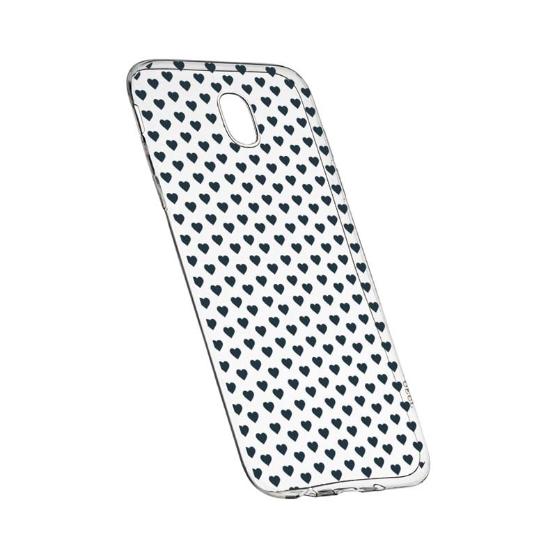 Husa Silicon, Transparent, Slim, Little Hearths, Samsung Galaxy J5 2017