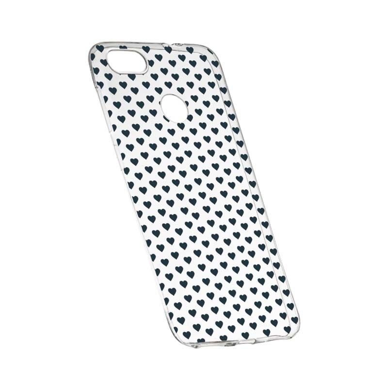 Husa Silicon, Transparent, Slim, Little Hearths, Huawei Y6 Prime 2018