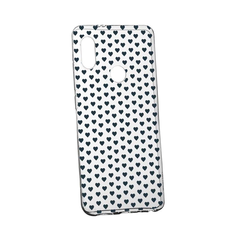 Husa Silicon, Transparent, Slim, Little Hearths, Xiaomi Mi8