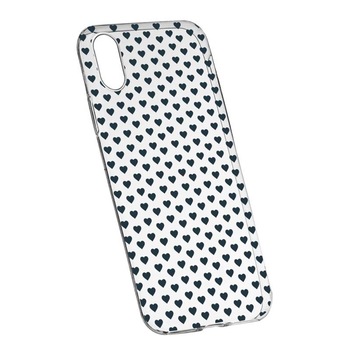 Husa Silicon, Transparent, Slim, Little Hearths, Sony XA1 Husa Silicon, Transparent, Slim, Little Hearths, Sony XA1