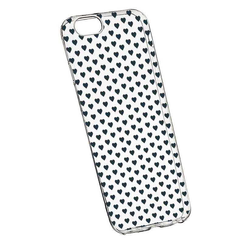 Husa Silicon, Transparent, Slim, Little Hearths, Huawei Y5 2018