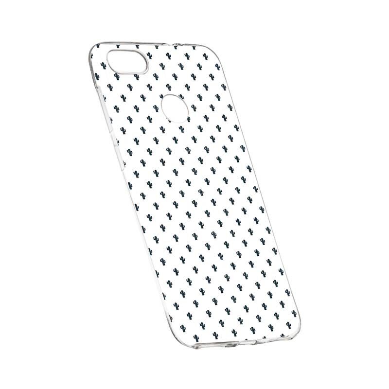 Husa Silicon, Transparent, Slim, Little Cactus, Huawei P Smart
