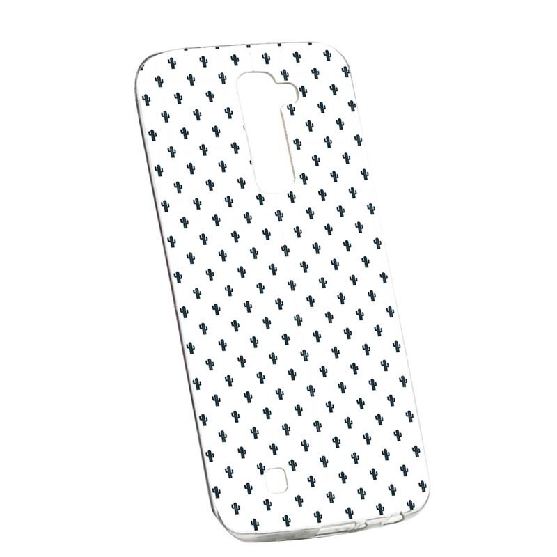 Husa Silicon, Transparent, Slim, Little Cactus, LG G7 ThinQ