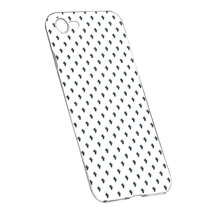 Husa Silicon, Transparent, Slim, Little Cactus, Apple iPhone 7 / 8