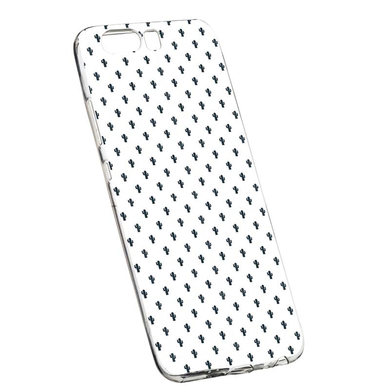 Husa Silicon, Transparent, Slim, Little Cactus, Huawei Nova 2S