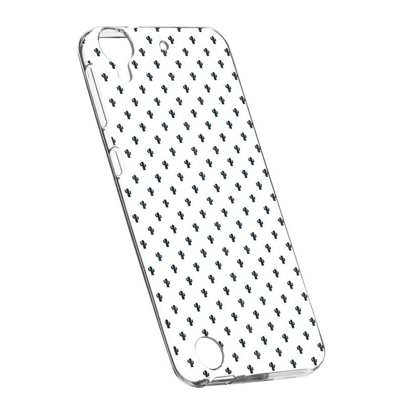 Husa Silicon, Transparent, Slim, Little Cactus, HTC Desire 825