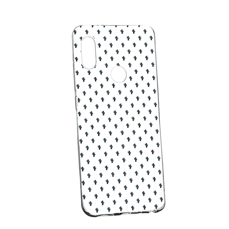 Husa Silicon, Transparent, Slim, Little Cactus, Huawei P20 Lite