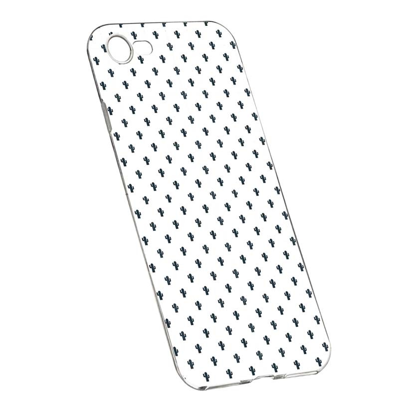 Husa Silicon, Transparent, Slim, Little Cactus, Apple iPhone 6 / 6S