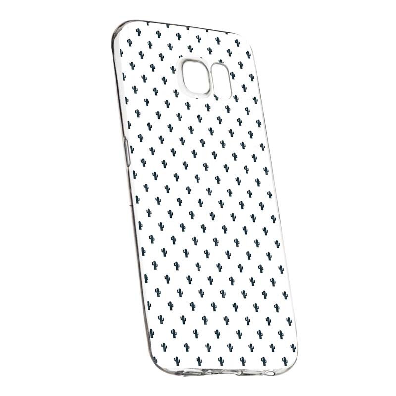 Husa Silicon, Transparent, Slim, Little Cactus, HTC U Ultra