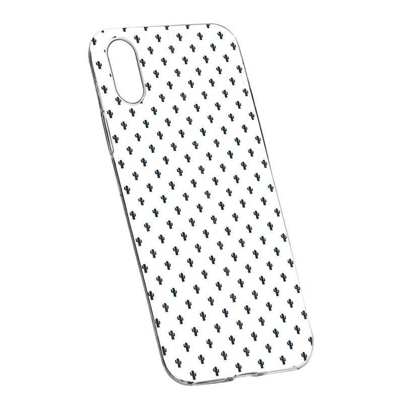 Husa Silicon, Transparent, Slim, Little Cactus, HTC Desire 12