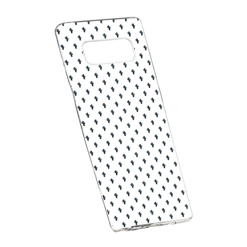 Husa Silicon, Transparent, Slim, Little Cactus, Samsung Galaxy Note 8