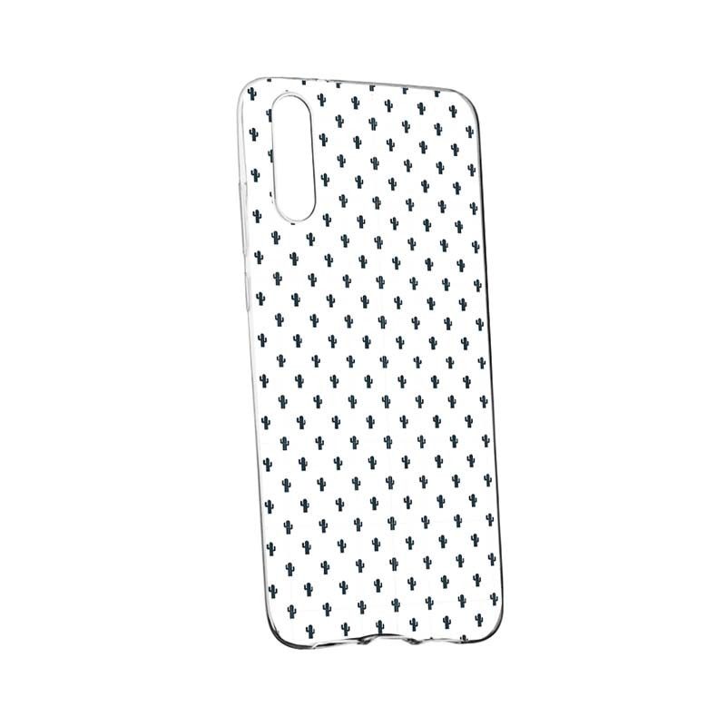 Husa Silicon, Transparent, Slim, Little Cactus, Huawei P20 Plus