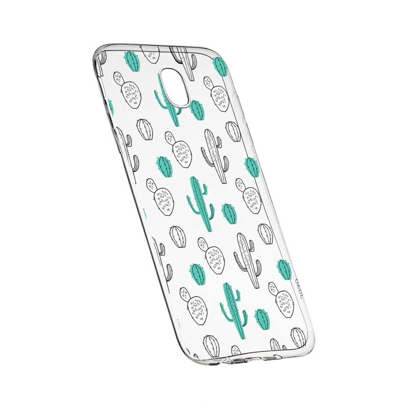 Husa Silicon, Transparent, Slim, Cactus, Xiaomi Mi4