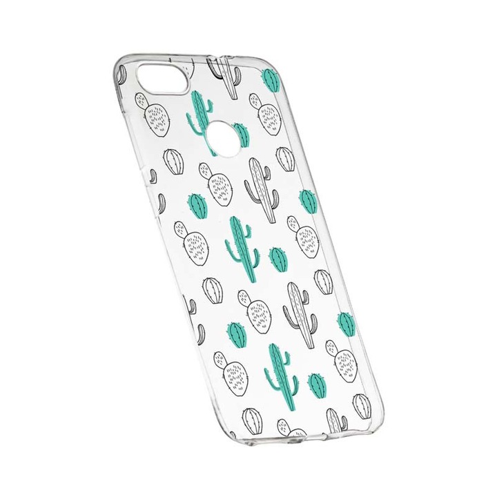 Силиконов калъф, прозрачен, тънък, Cactus, HTC Desire 12 Plus