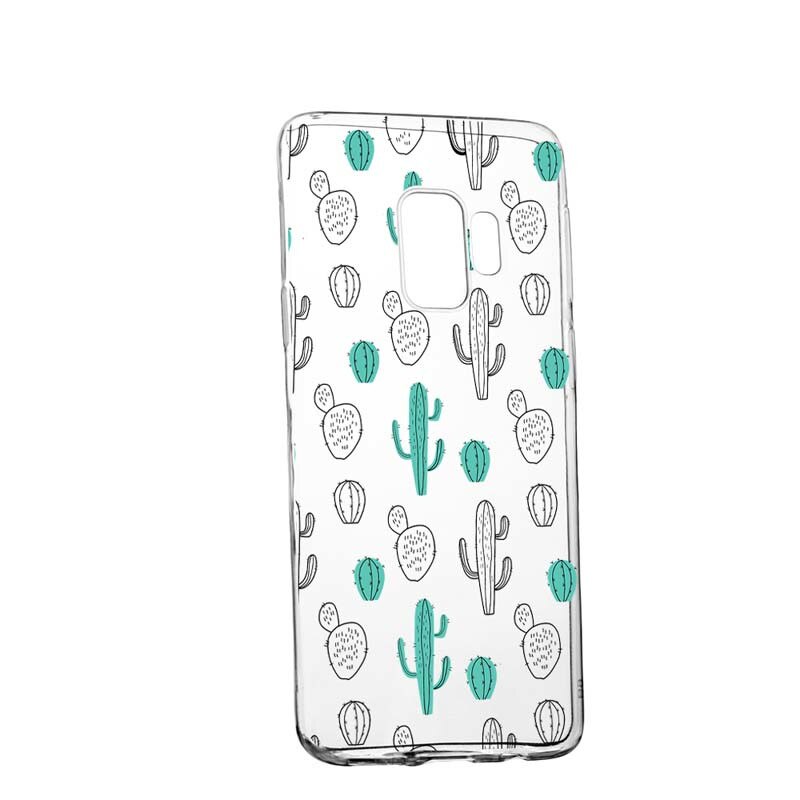 Husa Silicon, Transparent, Slim, Cactus, Huawei Honor 7