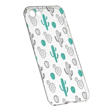 Husa Silicon, Transparent, Slim, Cactus, Apple iPhone 6 / 6S Husa Silicon, Transparent, Slim, Cactus, Apple iPhone 6 / 6S