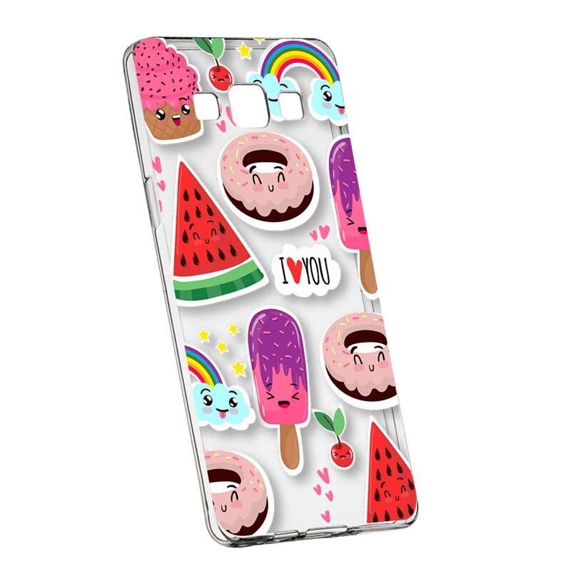 Husa Silicon, Transparent, Slim, Summer Feeling, Samsung Galaxy A3