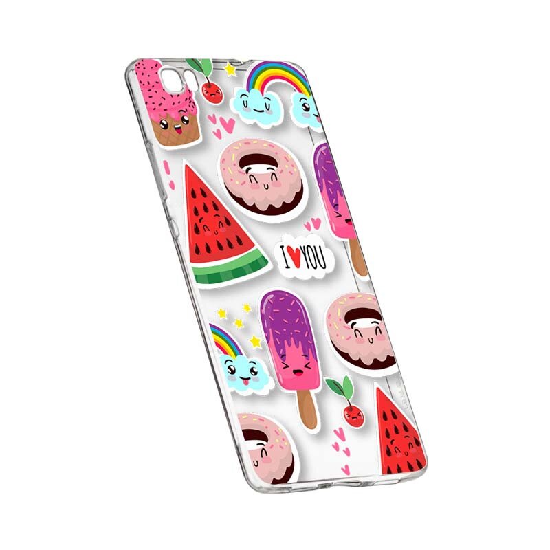 Husa Silicon, Transparent, Slim, Summer Feeling, Huawei Honor 4A