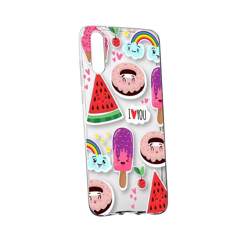 Husa Silicon, Transparent, Slim, Summer Feeling, Huawei P20