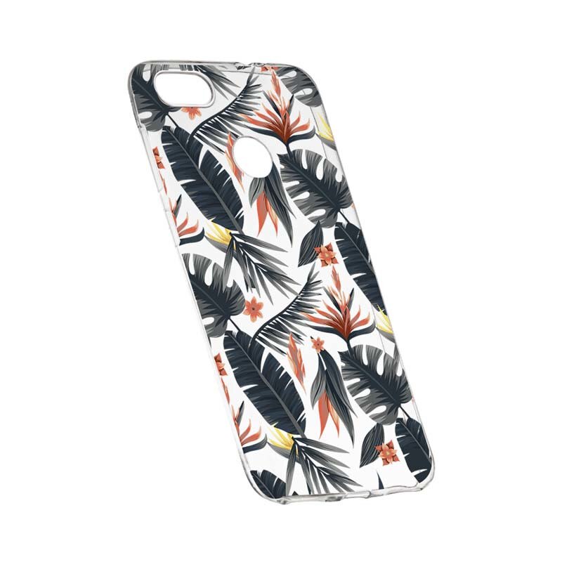 Husa Silicon, Transparent, Slim, Tropical Pattern, Xiaomi Redmi Note 5A Prime