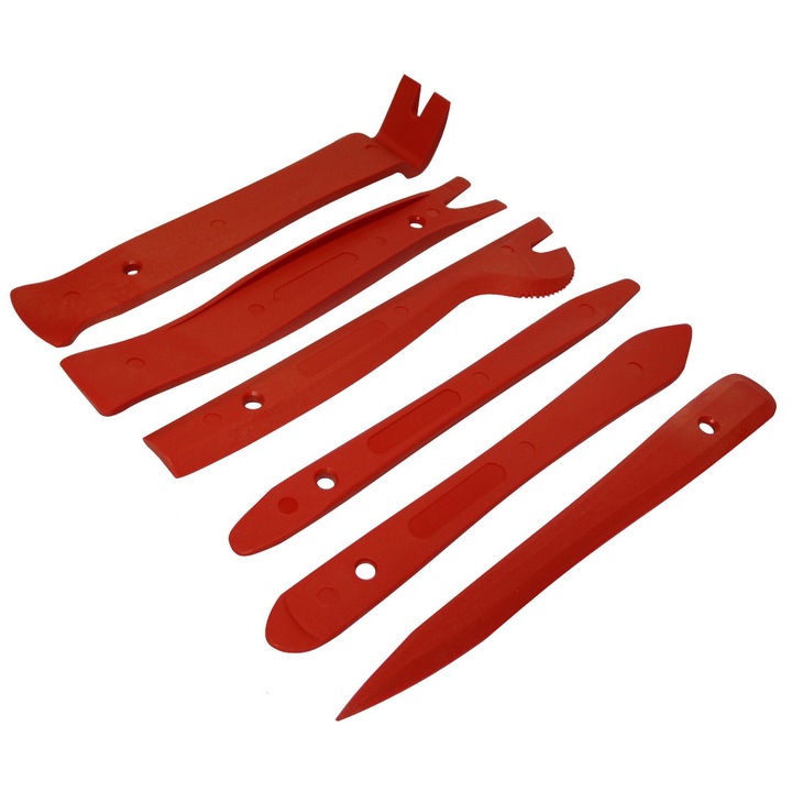 Set de chei pentru demontare AERZETIX, pentru plastice auto, 6 bucati