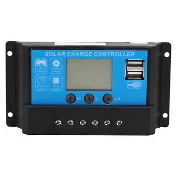 Controler de incarcare 10A PWM cu LCD si USB Controler de incarcare 10A PWM cu LCD si USB