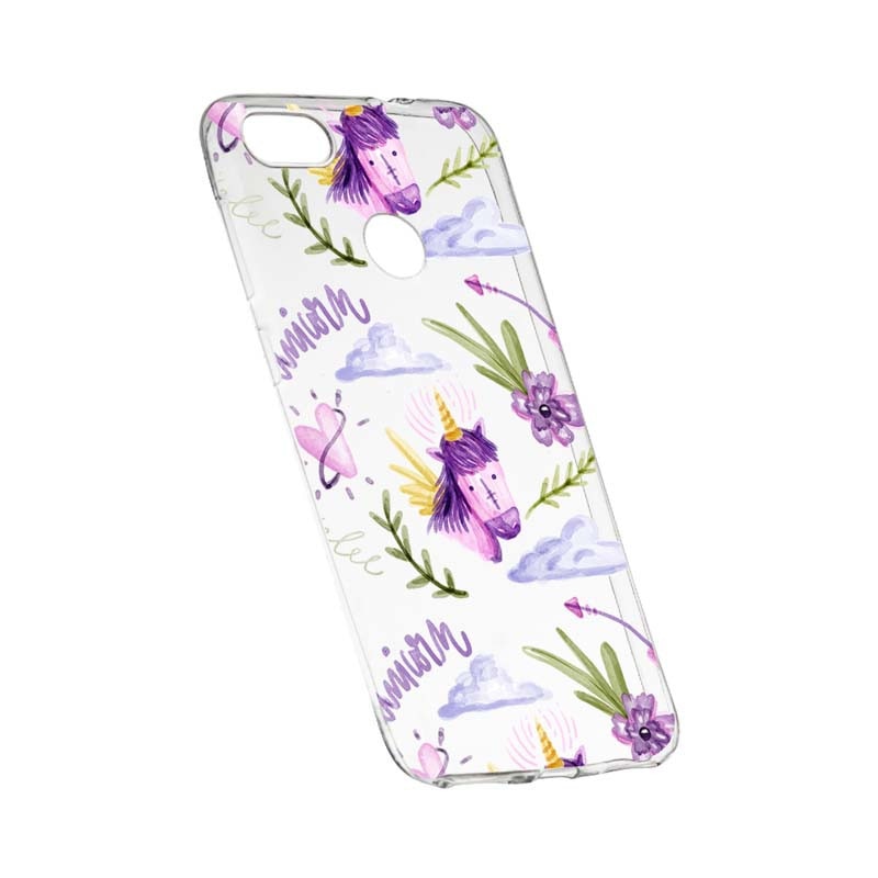 Husa Silicon, Transparent, Slim, Unicorn Pattern, Xiaomi Redmi Note 5A Prime
