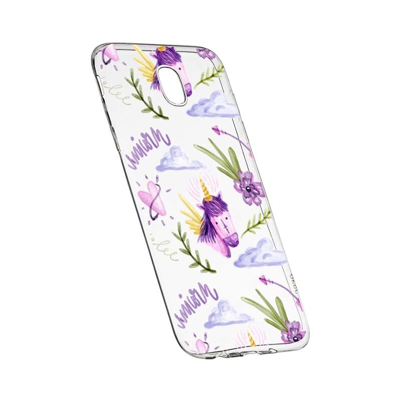 Husa Silicon, Transparent, Slim, Unicorn Pattern, Xiaomi Mi4