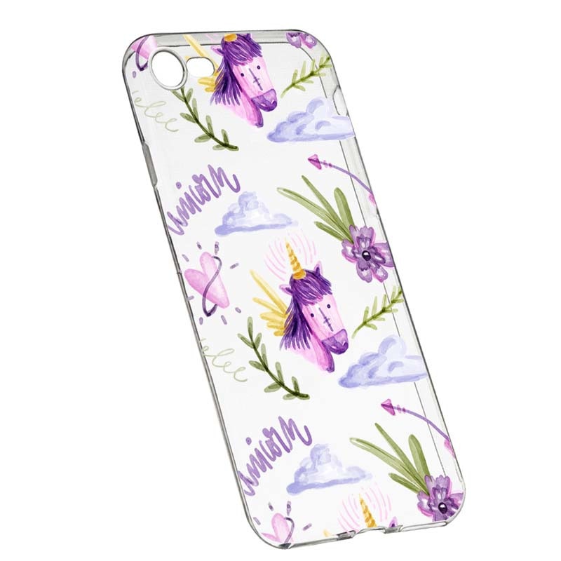 Husa Silicon, Transparent, Slim, Unicorn Pattern, Xiaomi Redmi Note 5A