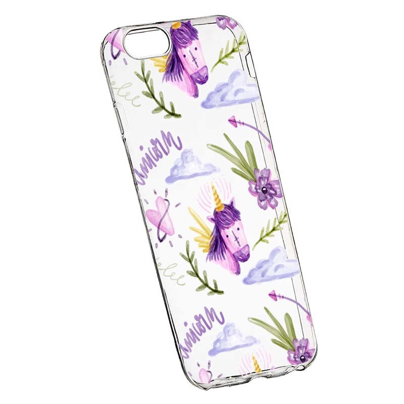 Husa Silicon, Transparent, Slim, Unicorn Pattern, Xiaomi Mi A1