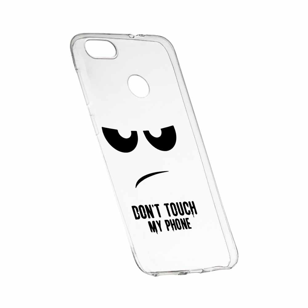 Husa Silicon, Transparent, Slim, Dont Touch My Phone, Huawei Mate 9