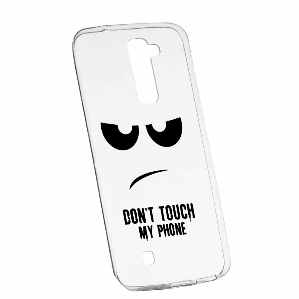 Husa Silicon, Transparent, Slim, Dont Touch My Phone, LG G7 ThinQ