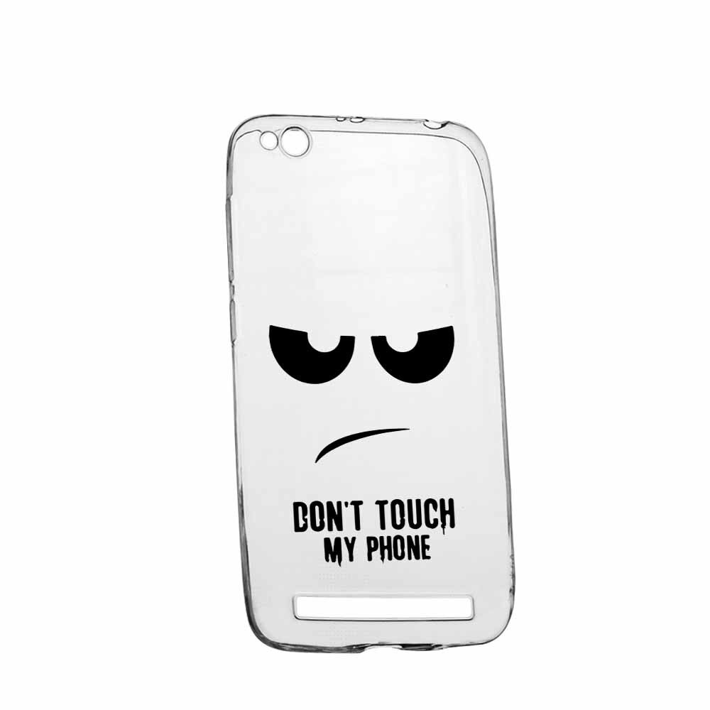 Husa Silicon, Transparent, Slim, Dont Touch My Phone, Xiaomi Redmi 4A