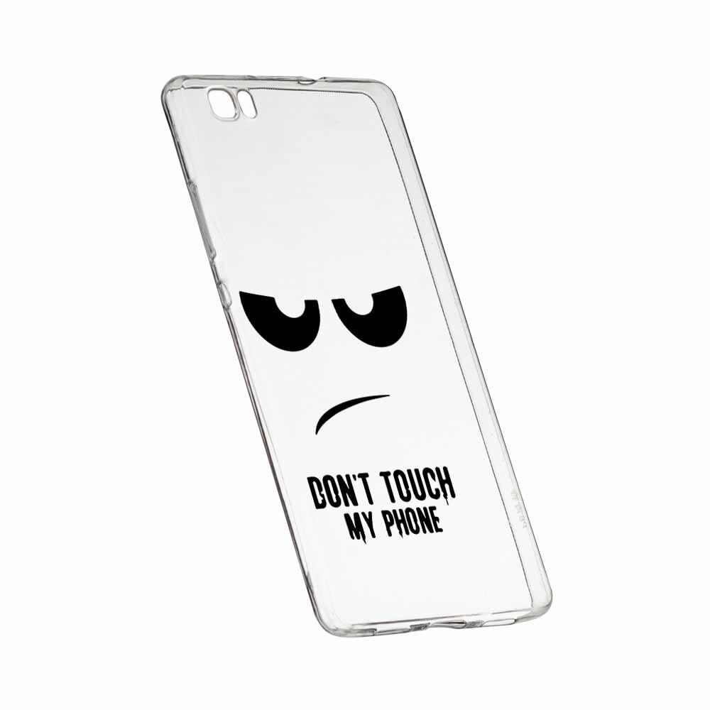 Husa Silicon, Transparent, Slim, Dont Touch My Phone, Sony XZ1