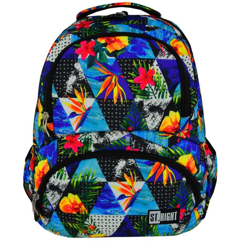 Rucsac Scolar 4 Compartimente St.Right - Street Paradise PB7