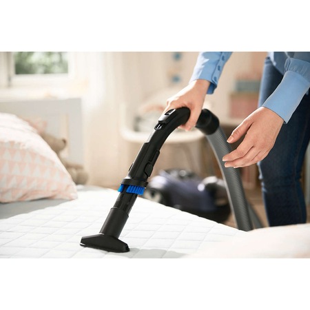 Aspirator cu sac Philips Performer Silent FC8783/09, 650 W, 4 L, Cap de aspirare TriActive Pro, Albastru