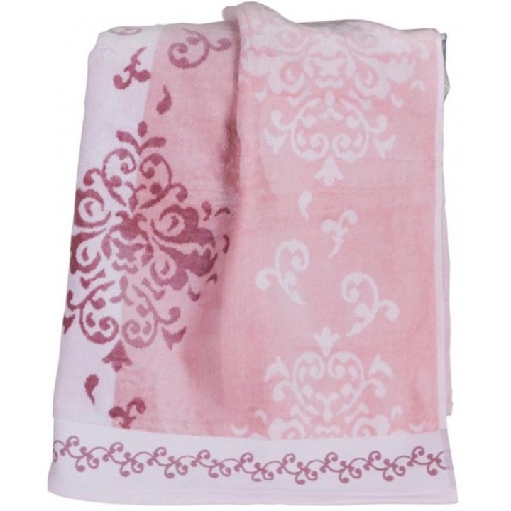 Prosop baie - de calitate Emily, 100% bumbac, 70x140 cm, Roz