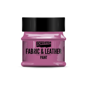 Vopsea pentru piele si textile Pentart - magenta, 50 ml Vopsea pentru piele si textile Pentart - magenta, 50 ml
