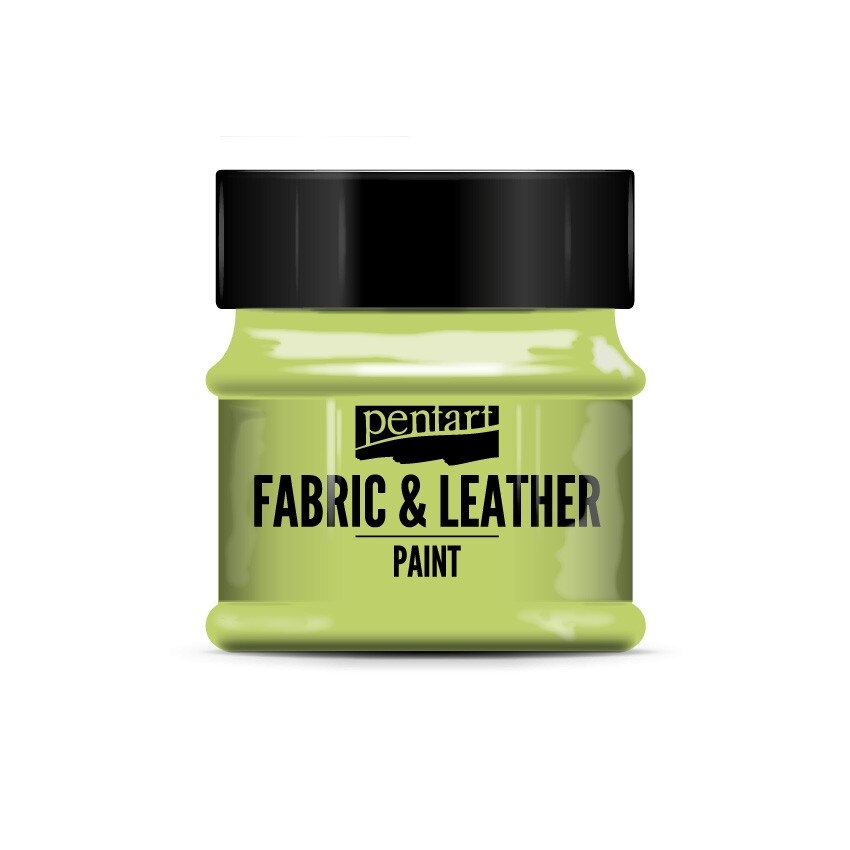 Vopsea pentru piele si textile Pentart - limeta, 50 ml