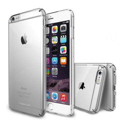 Husa iPhone 6s Plus Ringke SLIM CRYSTAL TRANSPARENT+BONUS Ringke Invisible Defender Screen Protector