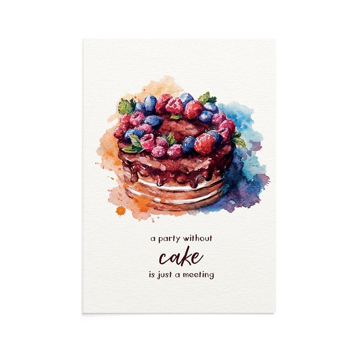 Felicitare Delicious Cake, Zizula Cards, Multicolor, 105 x 150 mm