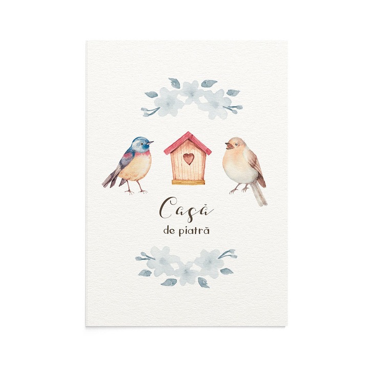 Felicitare Casa de piatra, Zizula Cards, Multicolor, 105 x 150 mm