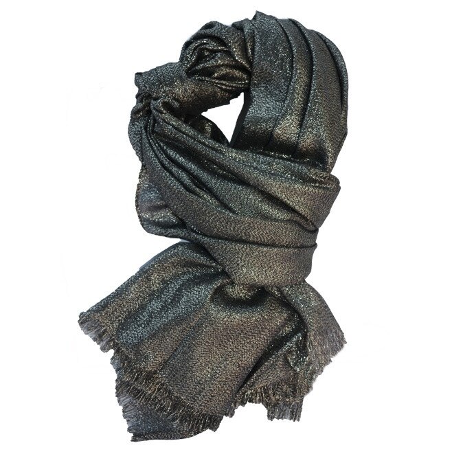 Esarfa deosebita, model elegant,D&J Exclusive,Negru-auriu