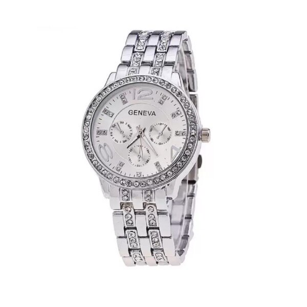 Ceas Geneva JW321 argintiu