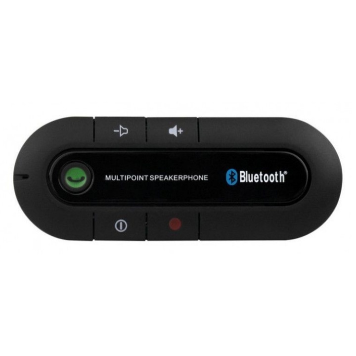 Kihangosító autós készlet Bluetooth-val, 650 mAH, fekete
