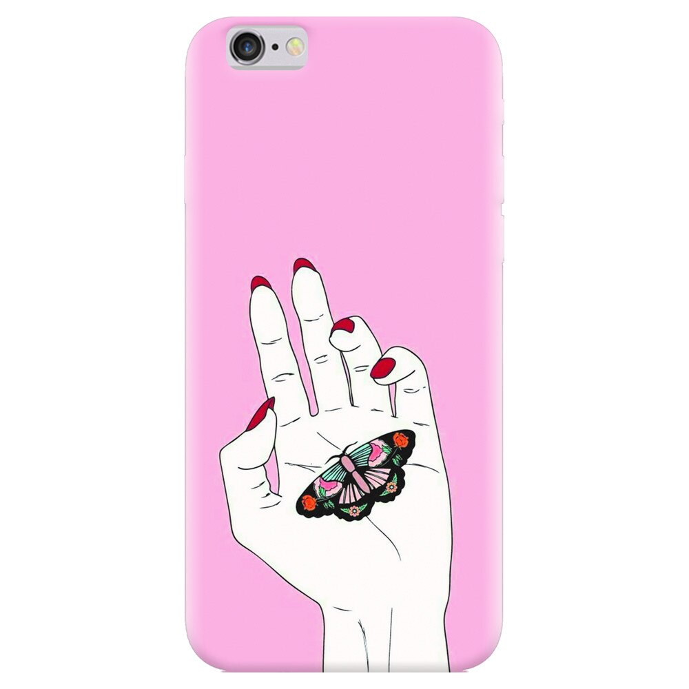 Husa silicon pentru Apple Iphone 5, Butterfly In Hand