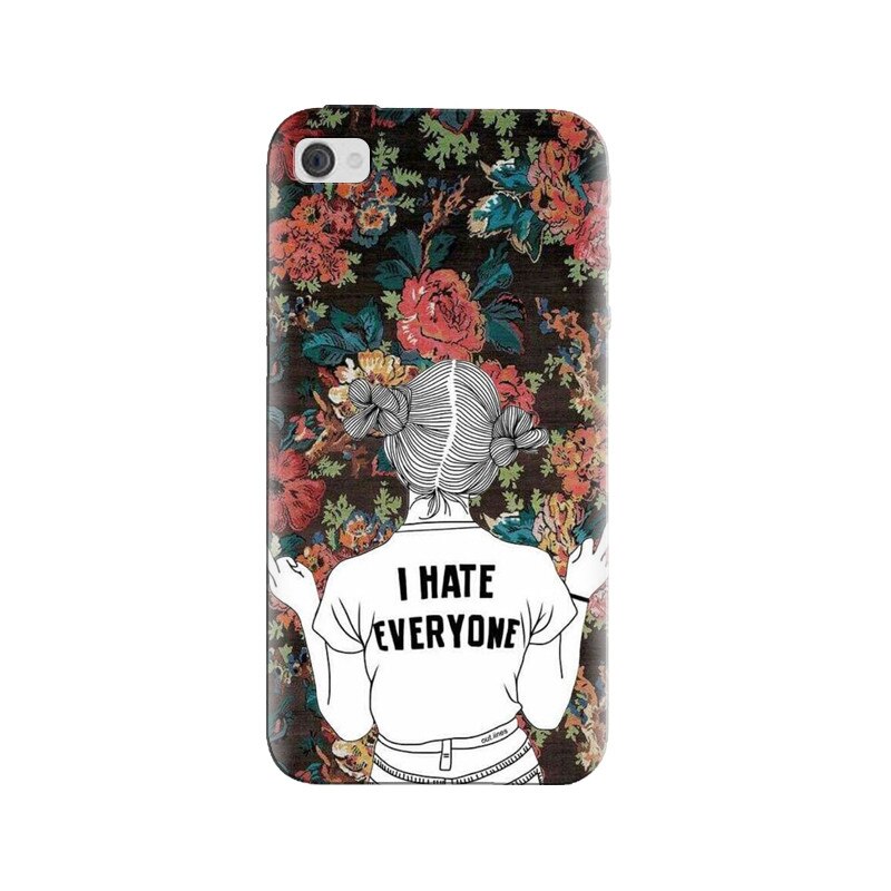 Husa silicon pentru Apple Iphone 4, I Hate Everyone